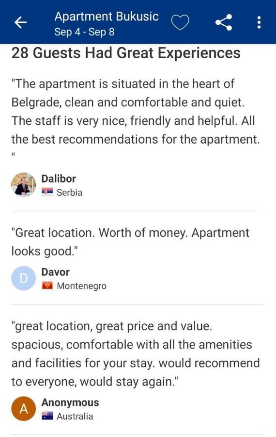 Apartman Tara Leilighet Beograd Eksteriør bilde
